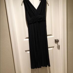 Suzi Chin for Maggy Boutique Black Ruched Midi dress